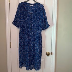 Sheer dress with slip